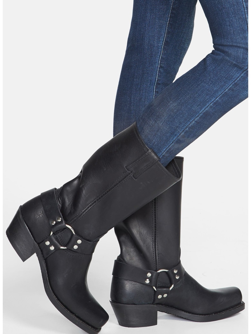 Frye Harness 12R' Leather Boot. Size 8 Women N25-10